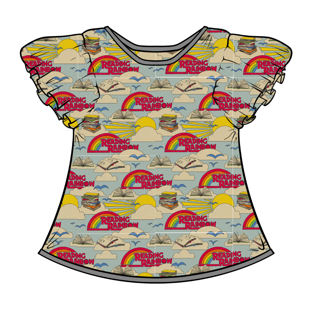 Reading - Moon Short Sleeve Flutter Bamboo Shirt - PRE ORDER