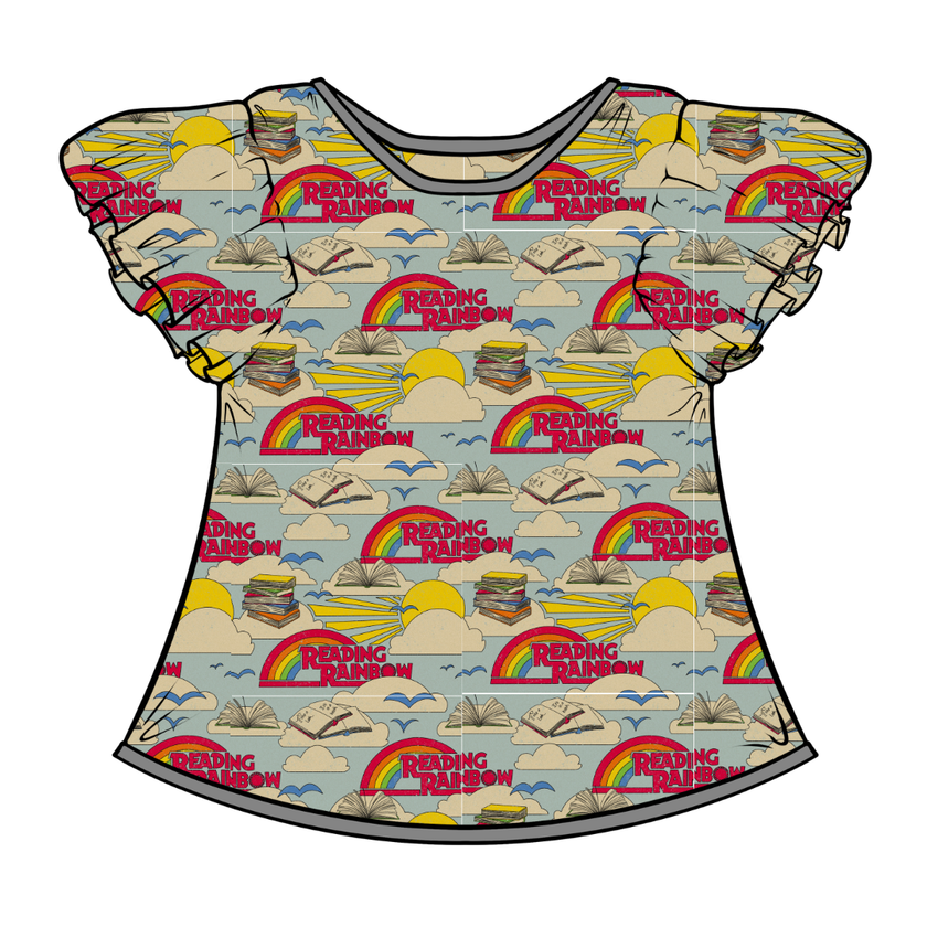 Reading - Moon Short Sleeve Flutter Bamboo Shirt - PRE ORDER