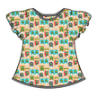 Turtle Dreams - Moon Short Sleeve Flutter Bamboo Shirt - PRE ORDER