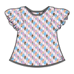 Princess Dreams - Moon Short Sleeve Flutter Bamboo Shirt - PRE ORDER