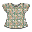 Golden - Moon Short Sleeve Flutter Bamboo Shirt - PRE ORDER