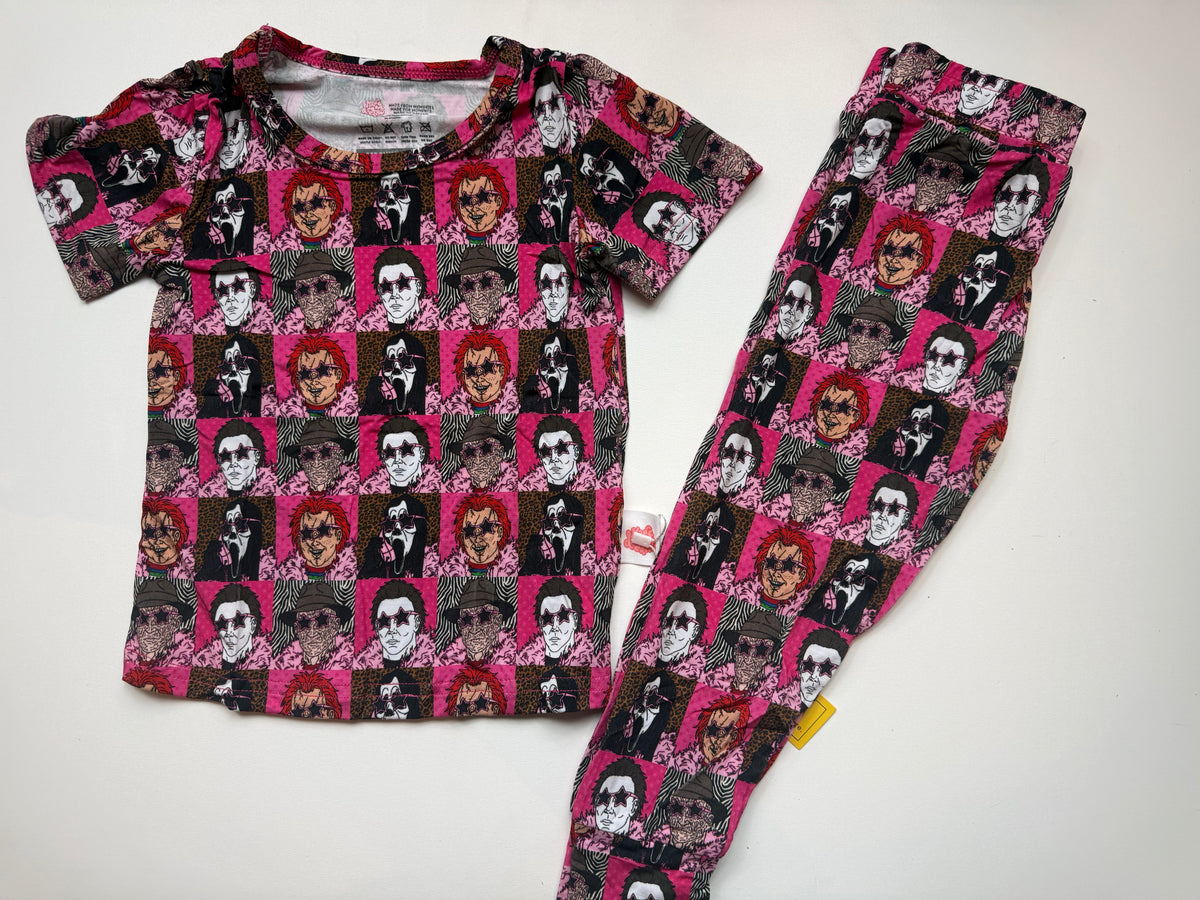 NOT YOUR BOO - COZY SHORT SLEEVE PAJAMA PANTS SET - BAMBOO