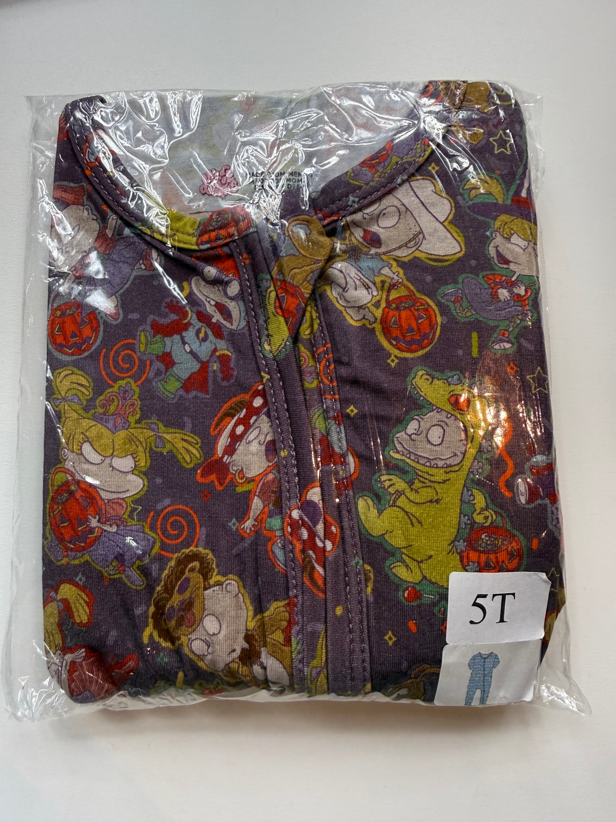 MIDNIGHT MISCHIEF - DANDELION SHORT SLEEVE PANTS ZIPPY - BAMBOO