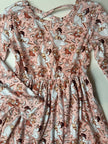 JOLLY SNOWMAN - PINK - VIOLET LONG SLEEVE TWIRL DRESS - KNIT