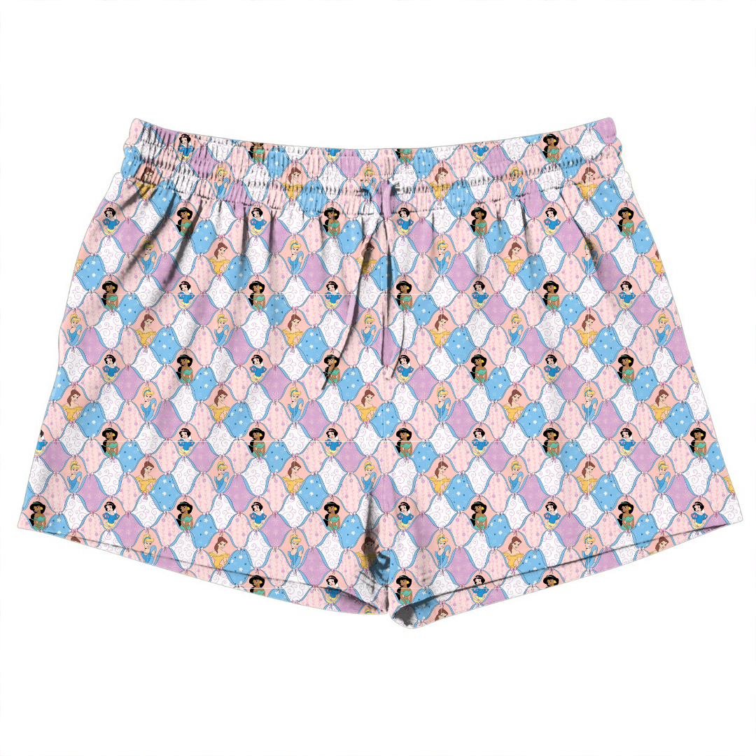 Princess Dreams - Jazzy Adult Pajama Bamboo Shorts - Pre Order