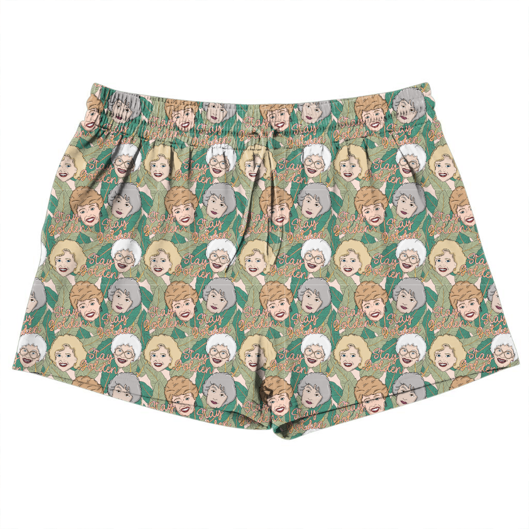 Golden - Jazzy Adult Pajama Bamboo Shorts - Pre Order