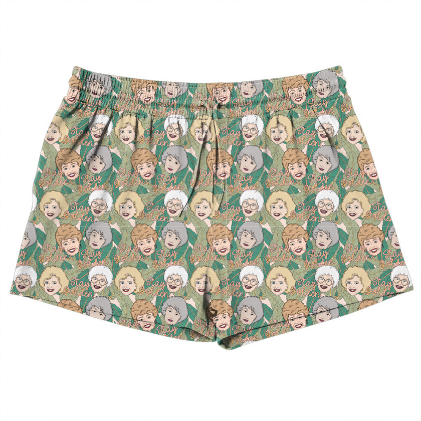Golden - Jazzy Adult Pajama Bamboo Shorts - Pre Order