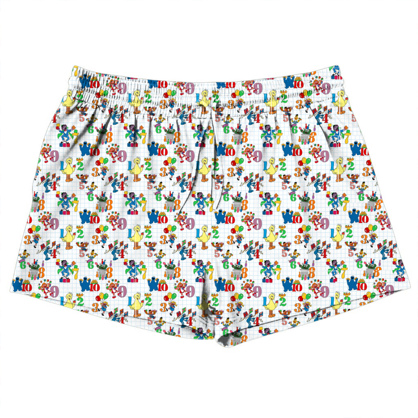 Number Street - Jazzy Adult Pajama Bamboo Shorts - Pre Order