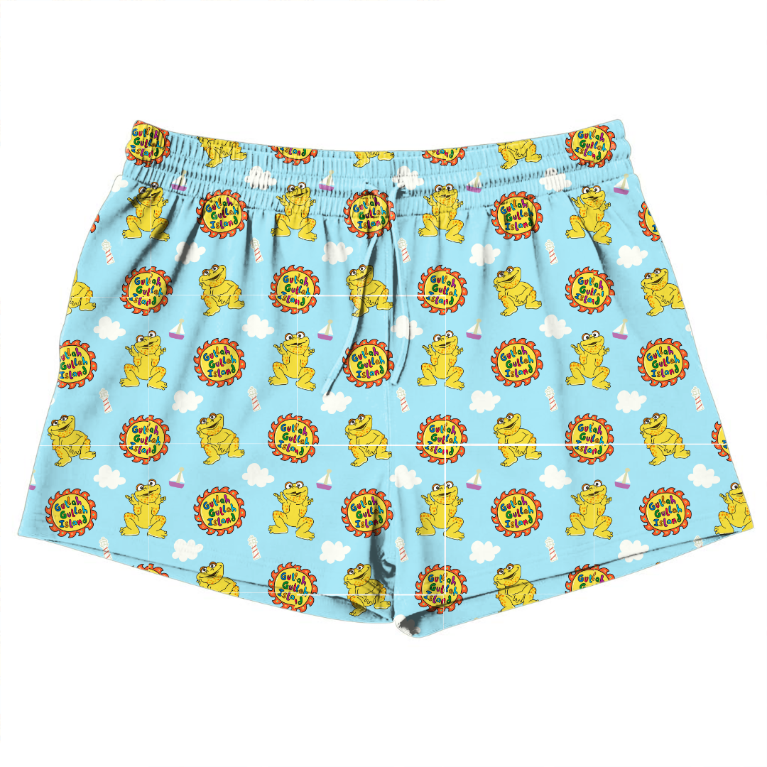 On the Island - Jazzy Adult Pajama Bamboo Shorts - Pre Order