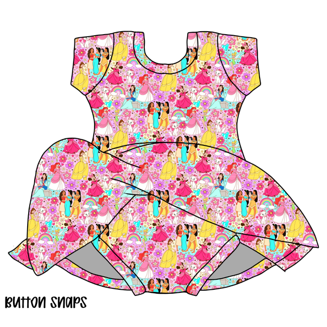 Gumdrops Chic Short sleeve Skirted Leotard Knit - PRE ORDER