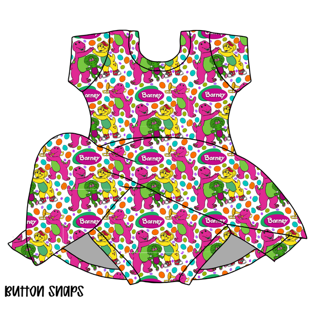Gumdrops Charming Short Sleeve Skirted Leotard - Bamboo - PRE ORDER