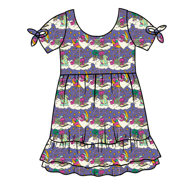 Sweet Dreams Serenity Short Sleeve Lounge Dress - PRE ORDER