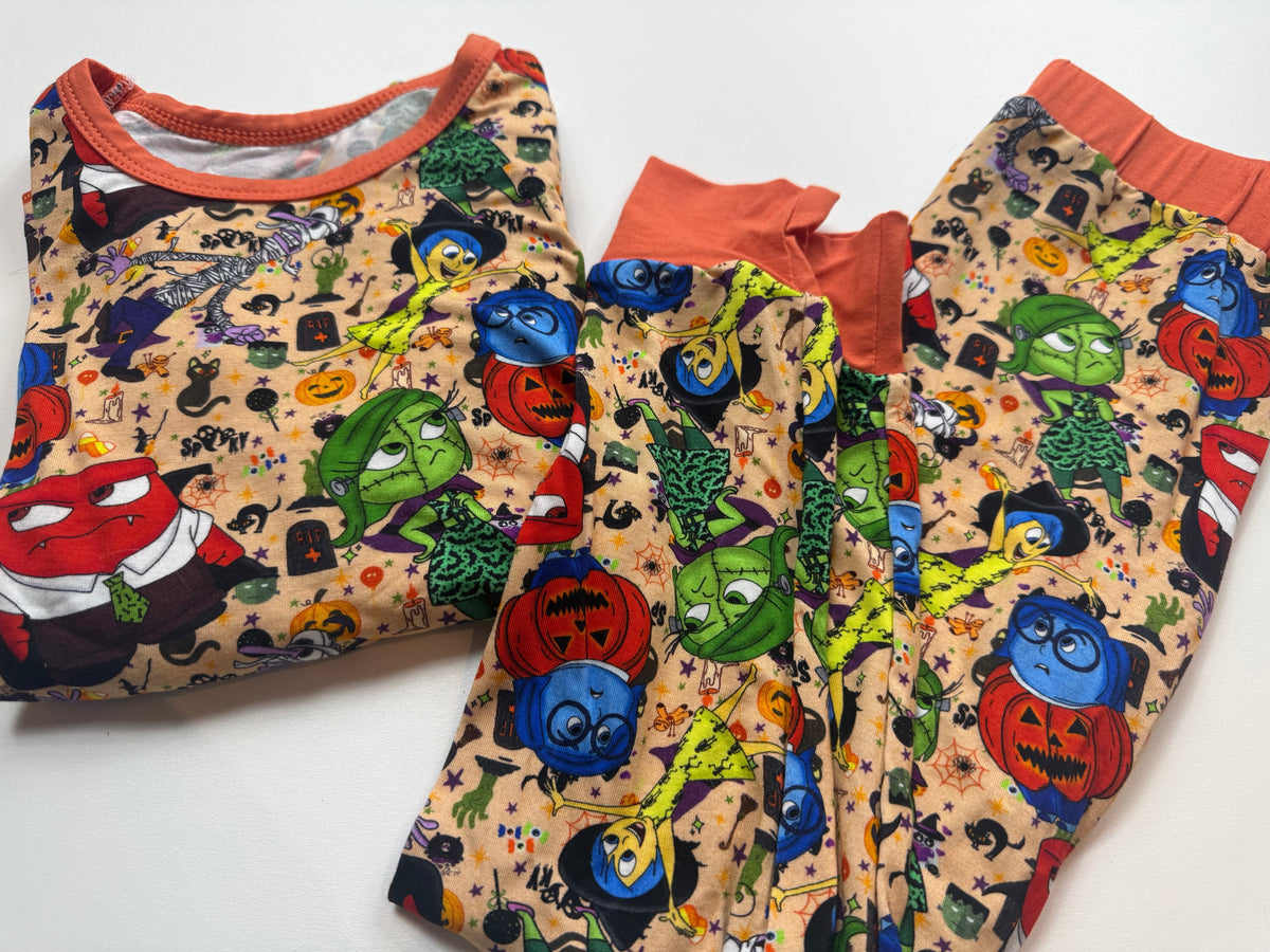 HALLOWEEN FEELINGS - SLUMBER LONG SLEEVE PAJAMA PANTS SET - BAMBOO