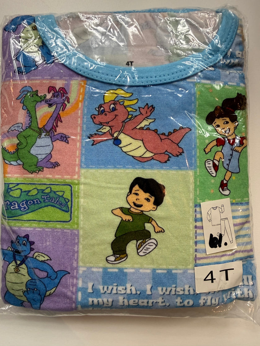 TALES OF DRAGONS - SLUMBER LONG SLEEVE PAJAMA PANTS SET - BAMBOO