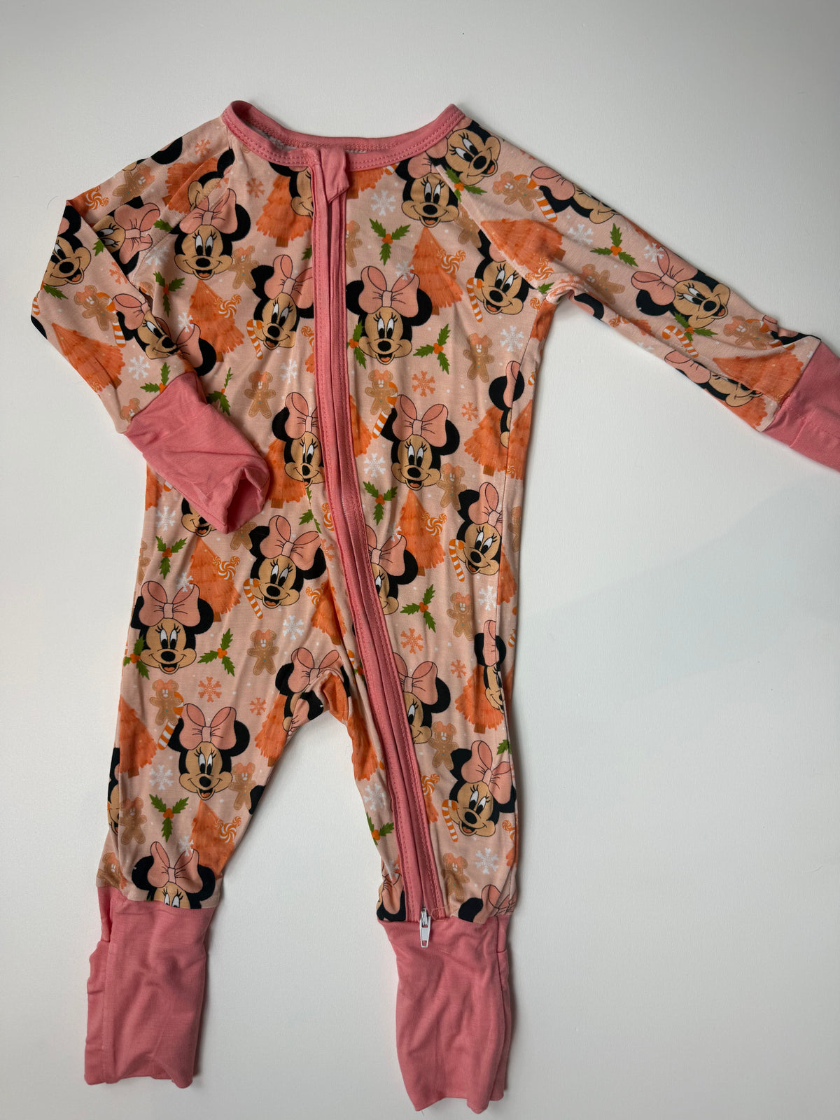 GIRL MOUSE XMAS - DREAMLAND LONG SLEEVE SLEEPER - BAMBOO