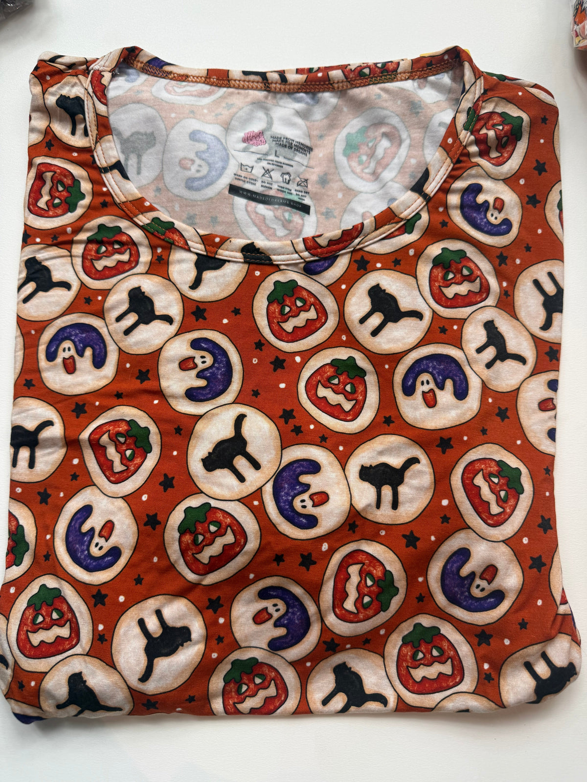 HALLOWEEN COOKIES - ADULT SHORT SLEEVE SHIRT - BAMBOO