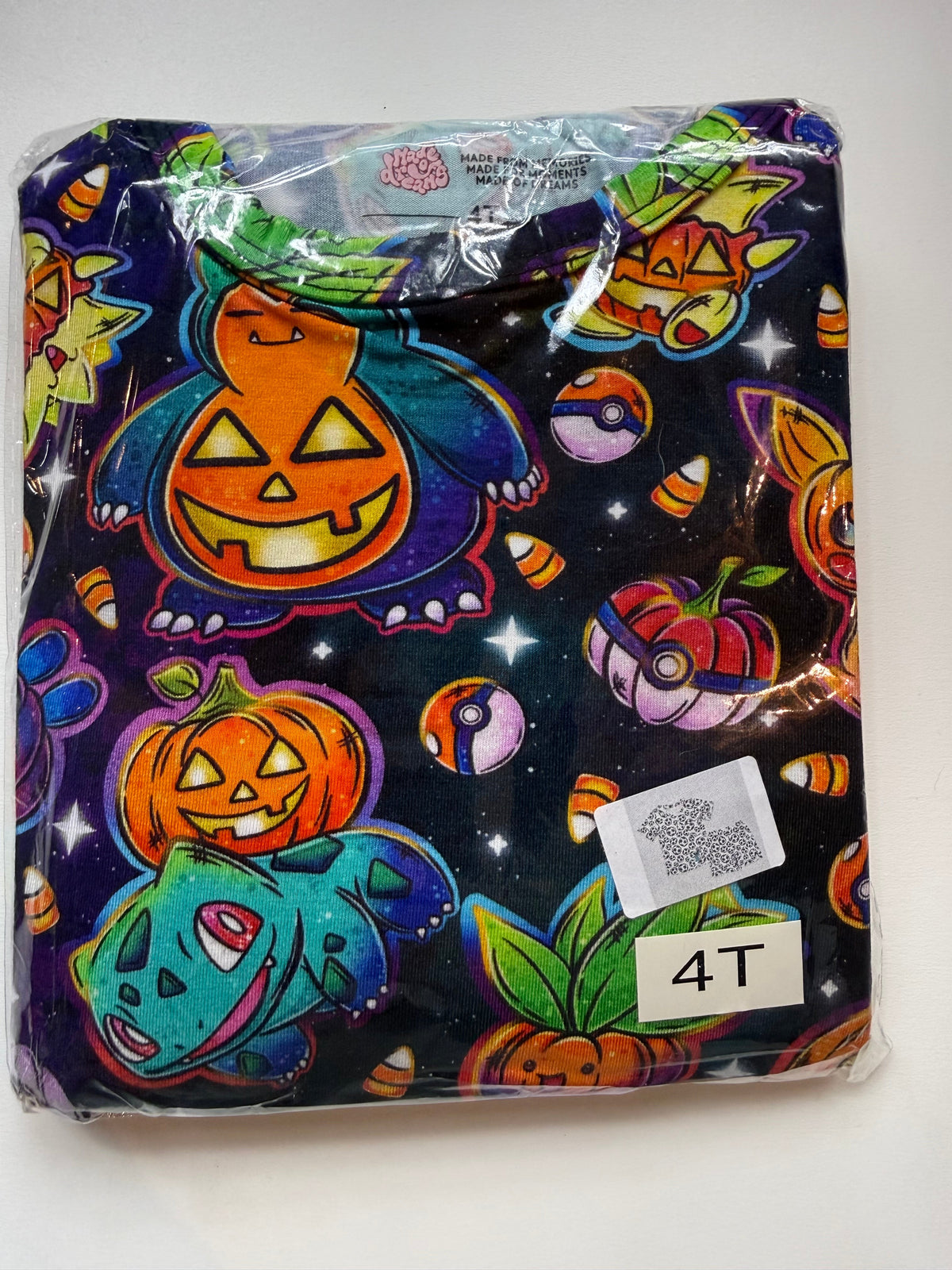 POKE HALLOWEEN - FAWN SHORT SLEEVE SHORT SET - BAMBOO