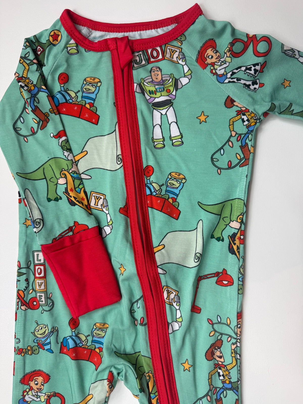 XMAS TOYS - DREAMLAND LONG SLEEVE SLEEPER - BAMBOO