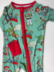 XMAS TOYS - DREAMLAND LONG SLEEVE SLEEPER - BAMBOO