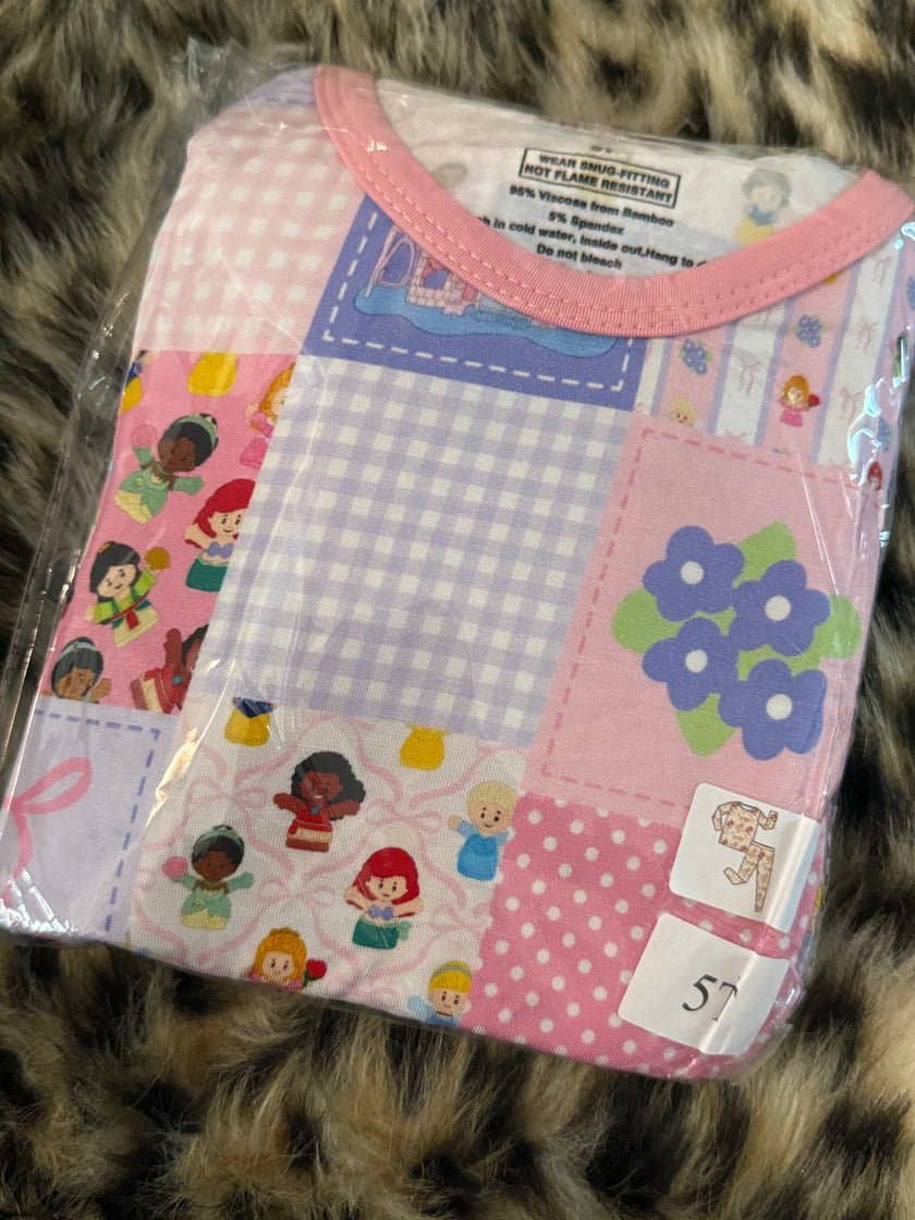 38. LITTLE PRINCESS SLUMBER LONG SLEEVE PAJAMA PANTS SET - Bamboo - 5T