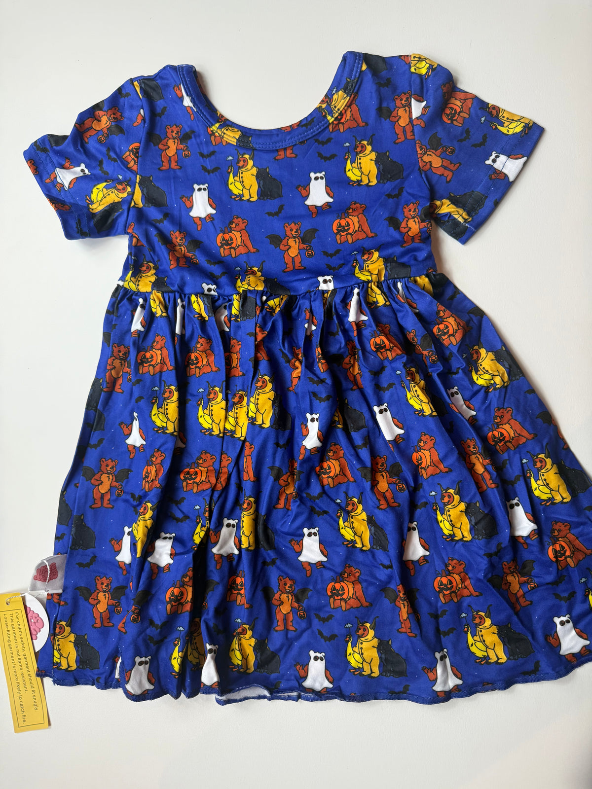 GOBLIN NIGHT - SIERRA SHORT SLEEVE TWIRL DRESS - KNIT