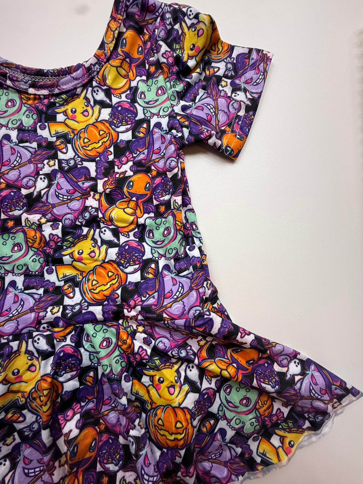 POKE HALLOWEEN - SHORT SLEEVE SKIRTED LEO - KNIT