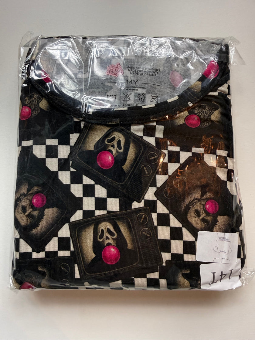 BUBBLEGUM FRIGHT NIGHT - ORCHID SHORT SET - BAMBOO