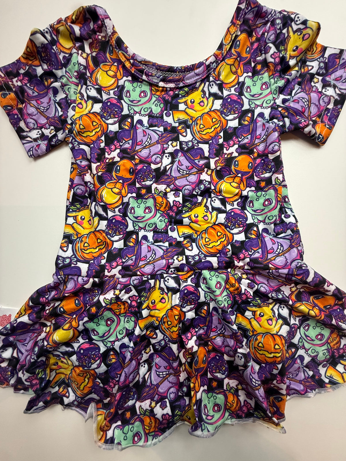 POKE HALLOWEEN - SHORT SLEEVE SKIRTED LEO - KNIT