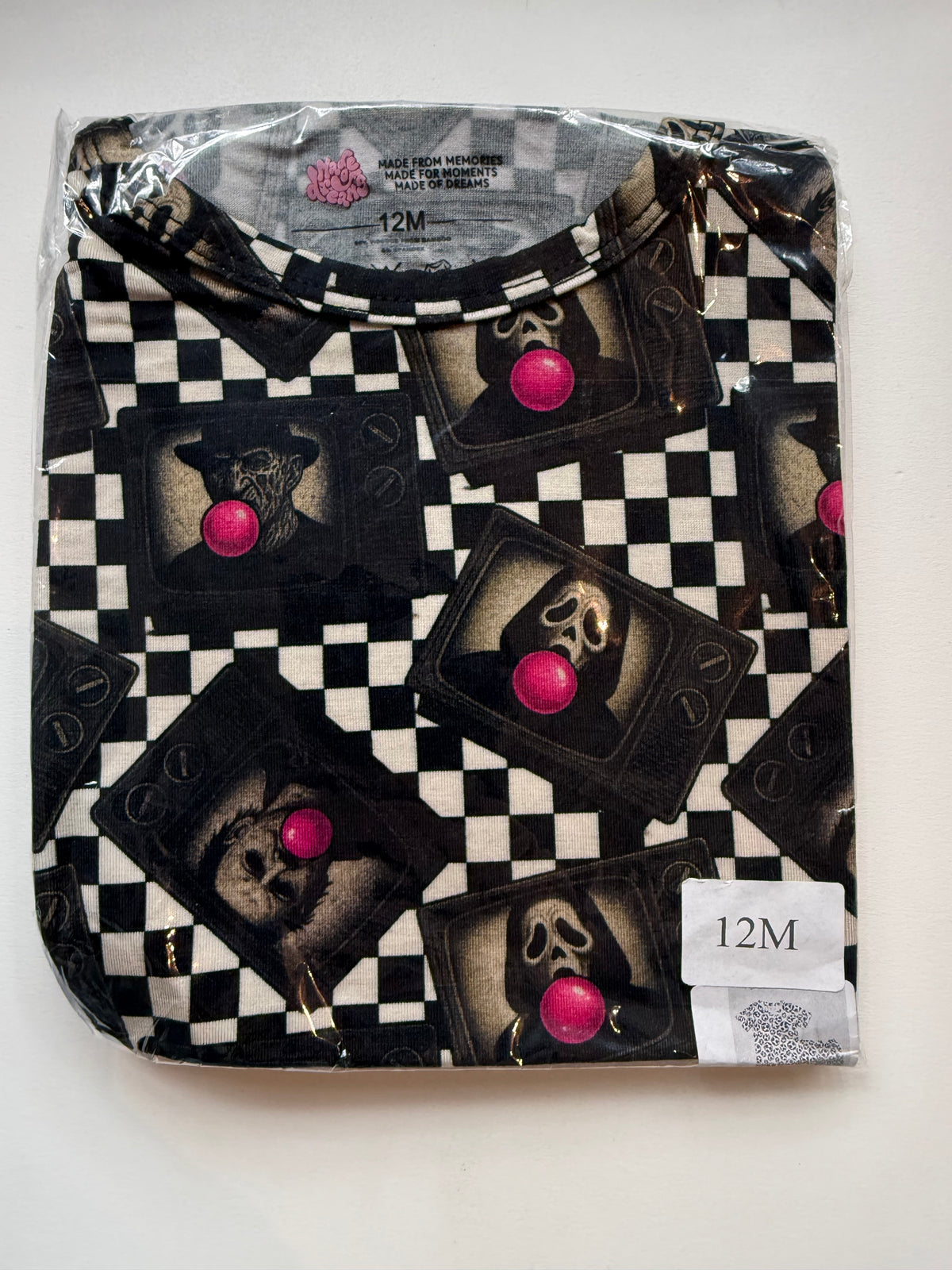BUBBLEGUM FRIGHT NIGHT - FAWN SHORT SLEEVE SHORT SET - BAMBOO