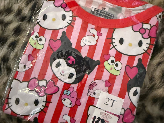 128. KITTY SHORT SET - BAMBOO - 2T
