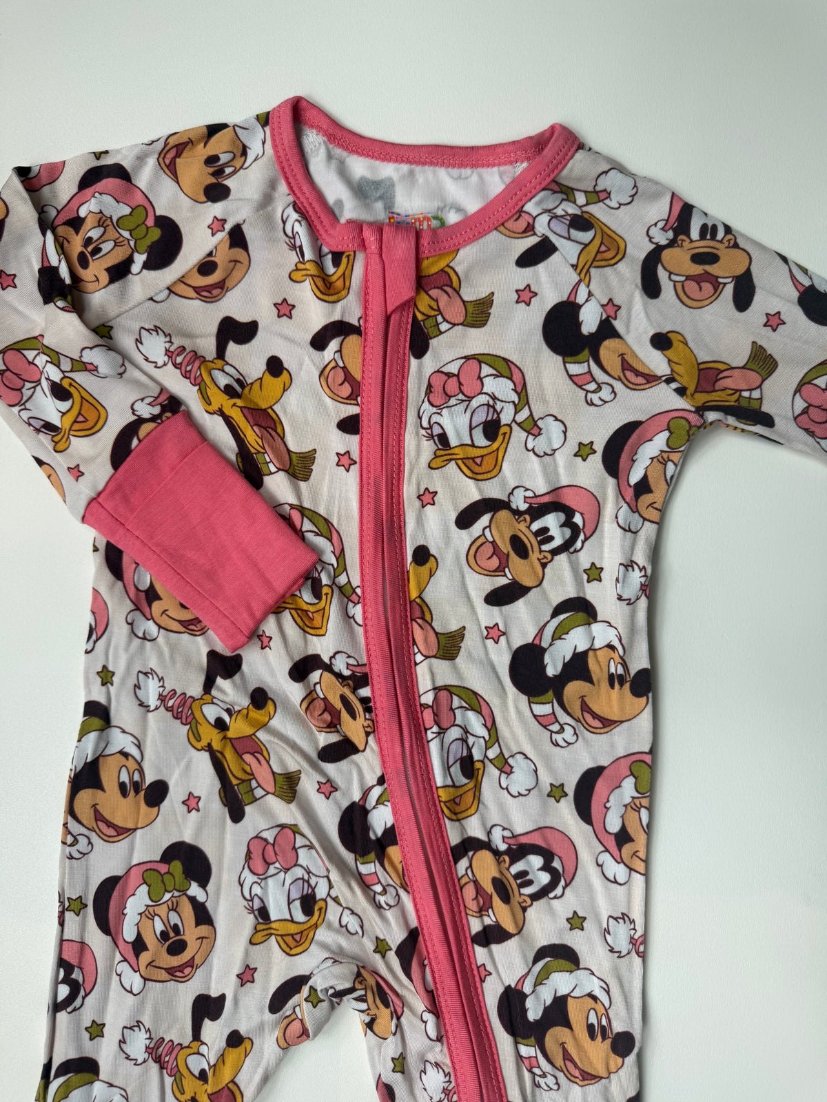 PINK FAB FIVE XMAS - DREAMLAND LONG SLEEVE SLEEPER - BAMBOO