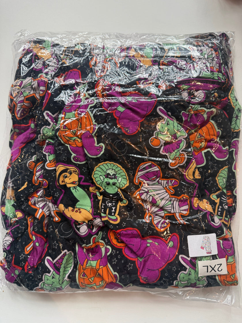 DINO BOO BASH - ADULT JOGGERS - BAMBOO