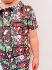 Storybook Scribbles Dapper Short Sleeve Button Bamboo Shirt - PRE ORDER
