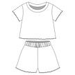 BUBBLEGUM FRIGHT NIGHT - ORCHID SHORT SET - BAMBOO