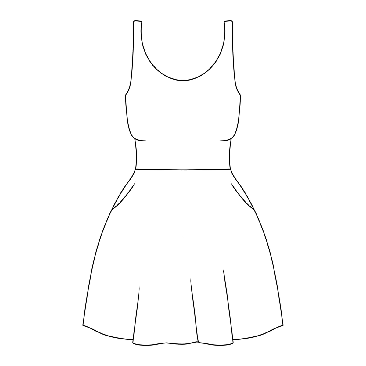 STAND OUT - WOMENS REVIERE DRESS - XL