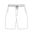 TOWN OF HALLOWEEN - ADULT CHILL EXTENED LENGTH SHORTS - BAMBOO