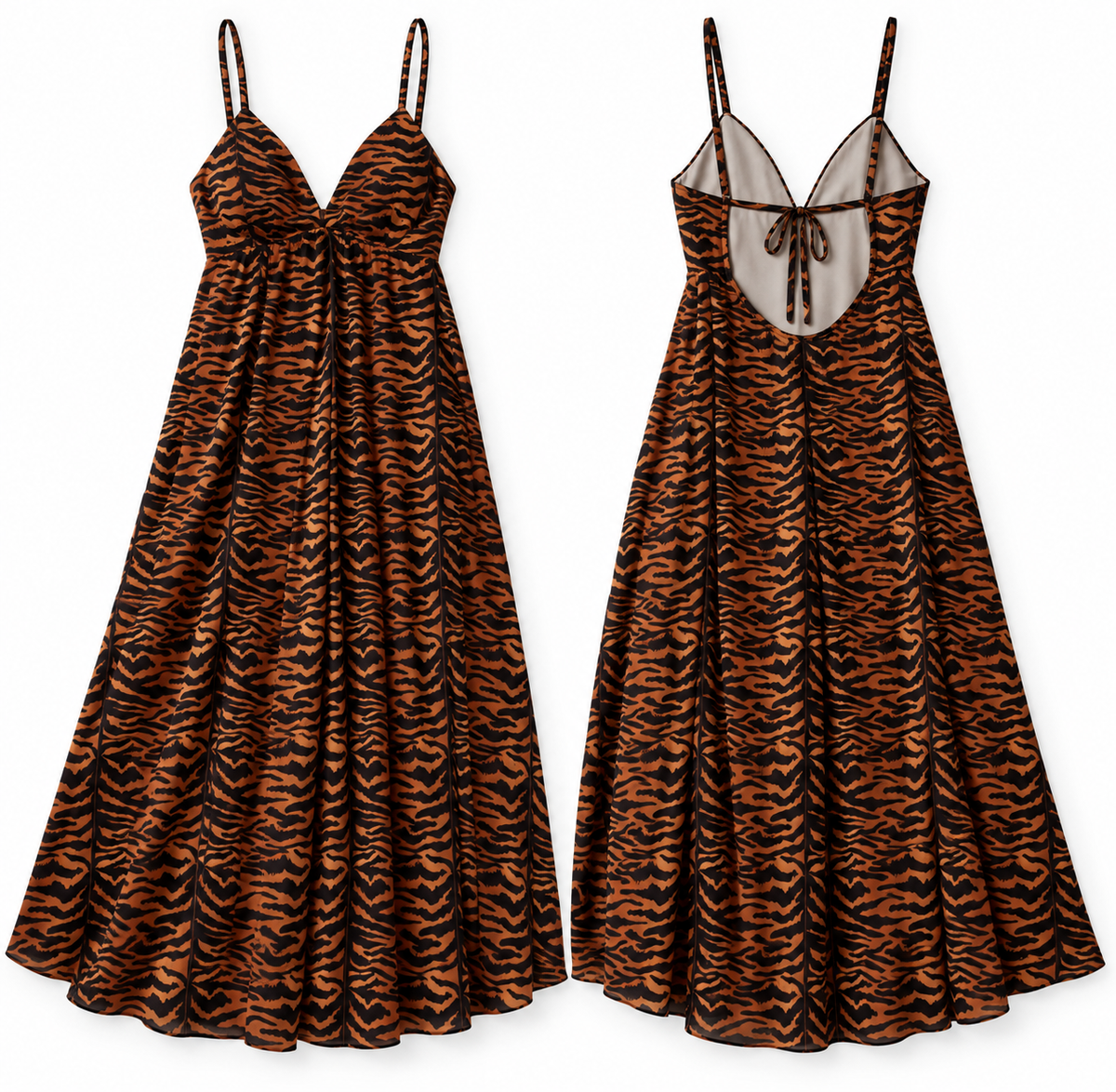 Storybook Scribbles Harper Women's Low Back Dress Bamboo - Pre Order