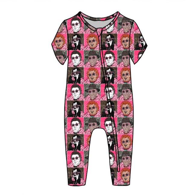 NOT YOUR BOO - DANDELION SHORT SLEEVE PANTS SLEEPER - BAMBOO - READY TO SHIP
