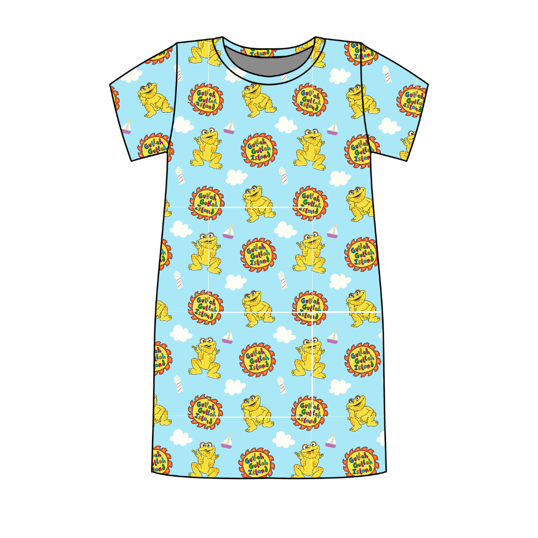 On the Island - Poppy Oversized Sleep Shirt Bamboo - Pre Order