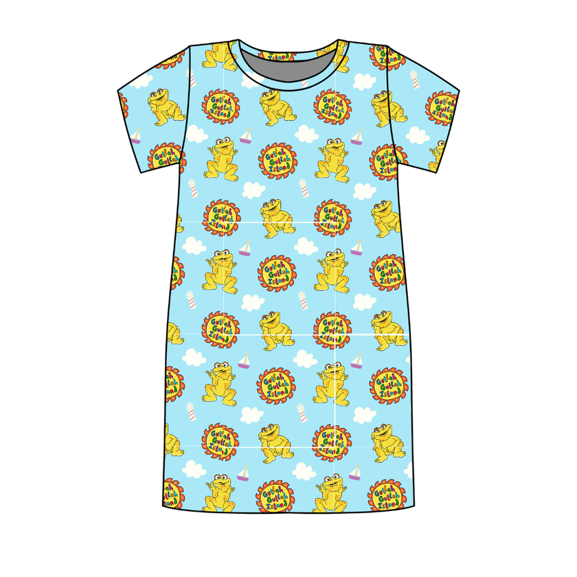 On the Island - Poppy Oversized Sleep Shirt Bamboo - Pre Order