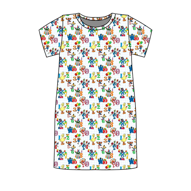 Number Street - Poppy Oversized Sleep Shirt Bamboo - Pre Order