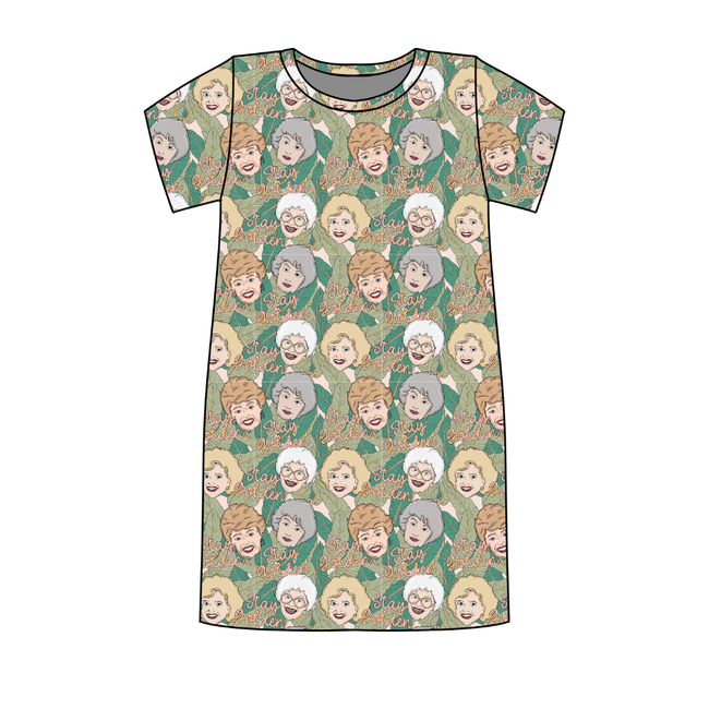 Golden - Poppy Oversized Sleep Shirt Bamboo - Pre Order